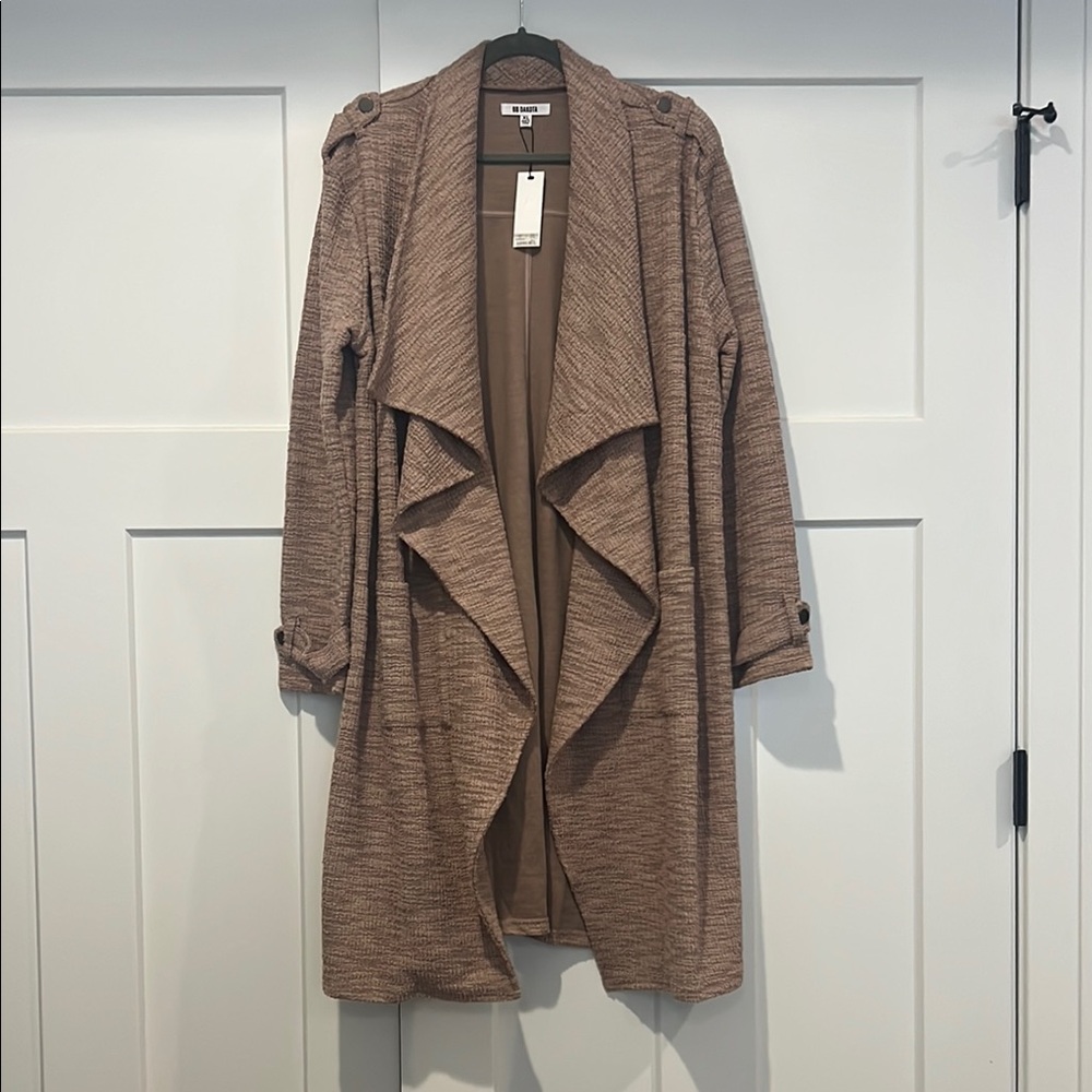 BB Dakota Revolution Drapey Boucle Trench Coat